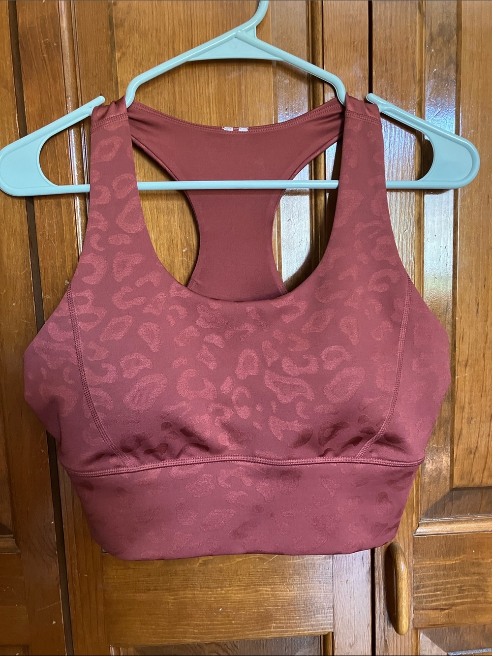 90 Degree By Reflex Mauve Rust Leopard 
Racerback W/ free necklace or hair pin